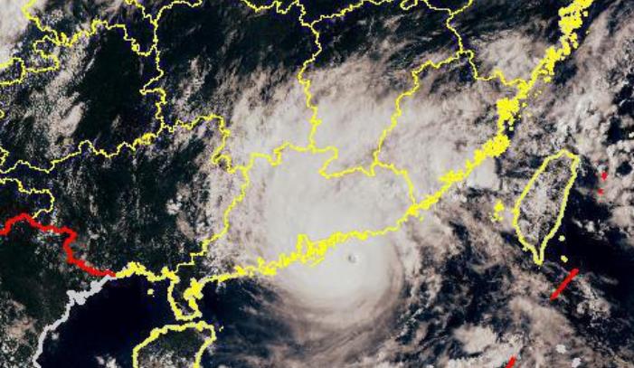 台风卫星云图最新实况观察报告